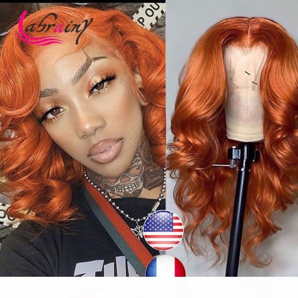 

hd transparent 13x6 lace closure wig bob body wave with baby hair glueless remy orange ginger human hair wigs pre plucked bob, Black;brown