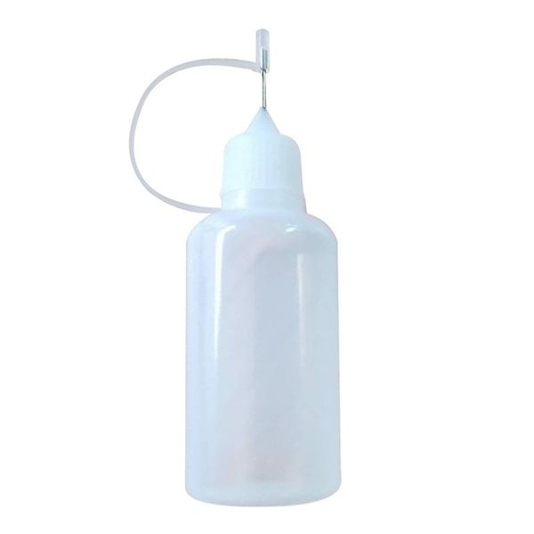

10pc 50ml squeezable empty liquid dropper filler bottle needle tip with cap