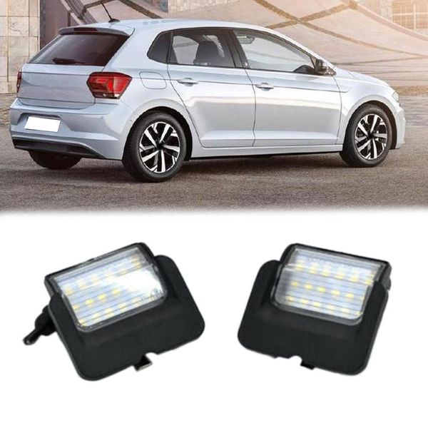 

2x white 12v led license plate light for polo 3 6n hatchback 1994-1999