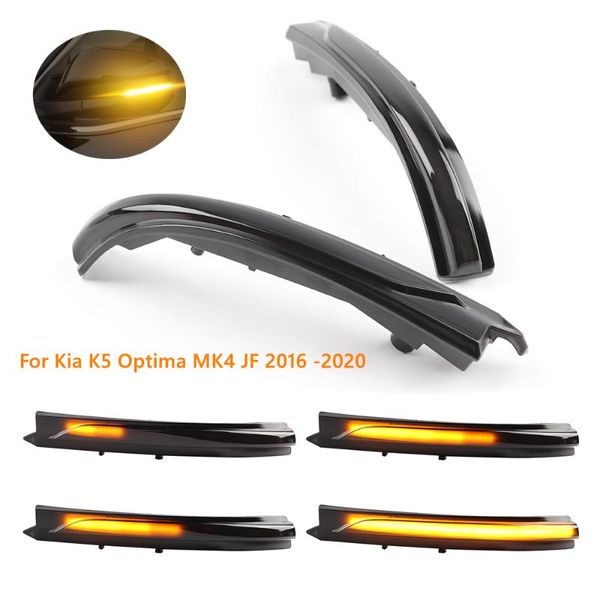

emergency lights 2 piece for kia k5 optima 4 jf 2021 -2021 led dynamic turn signal light sequential car rearview mirror indicator blinker