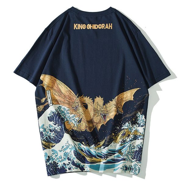 

2021 new comes hip hop selling t shirt homme branded t-shirt short print wave shawl monster o-neck 3ysg, White
