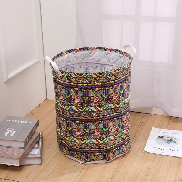 

bathroom folding laundry basket waterproof cotton storage folding laundry clothes toy container foldable organizer bags