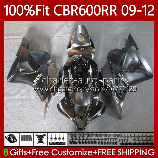 Honda CBR600 CBR 600 RR CC F5 CBR600RR için Enjeksiyon Kalıp Vücudu F5 CBR600RR Düz Siyah 09 10 11 12 Karoser 69no.65 CBR 600F5 600RR CBR-600 2009 2010 2011 2012 600CC 09-12 OEM PERACE