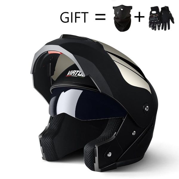 

motorcycle helmets 2021 professional racing helmet modular dual lens full face safe casco capacete casque moto s m l