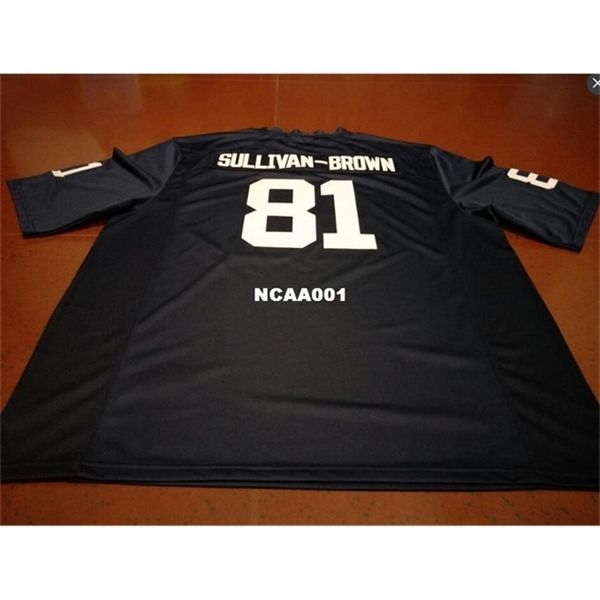 

668#81 white navy cam sullivan-brown penn state nittany lion alumni college jersey size s-4xl or custom any name or number jersey, Black
