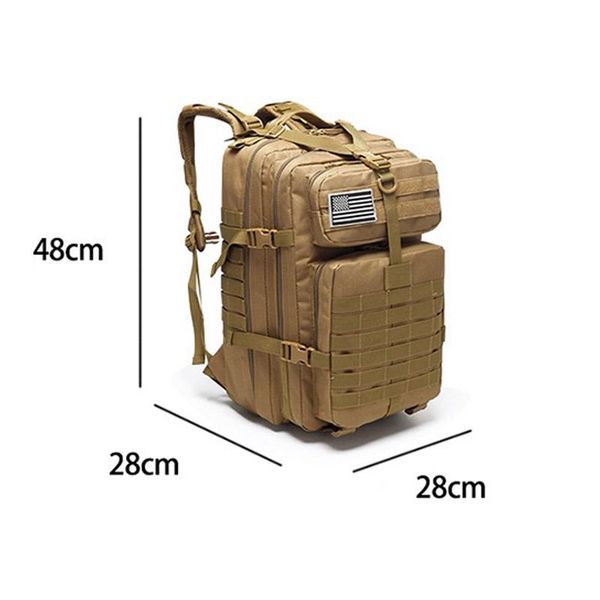 

backpack 40l tactical assault pack molle waterproof bug out bag small rucksack for outdoor hiking camping hunting sac a dos