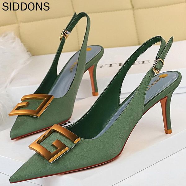 

dress shoes siddons metal kitten heels hollow high woman pumps party women stiletto sandals plus size, Black