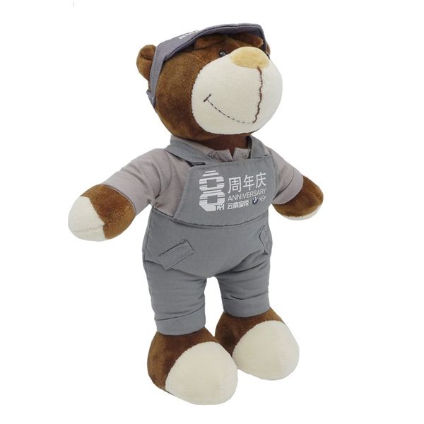 

mini cartoon teddy suitable for 4s shop car cute plush doll locomotive bear