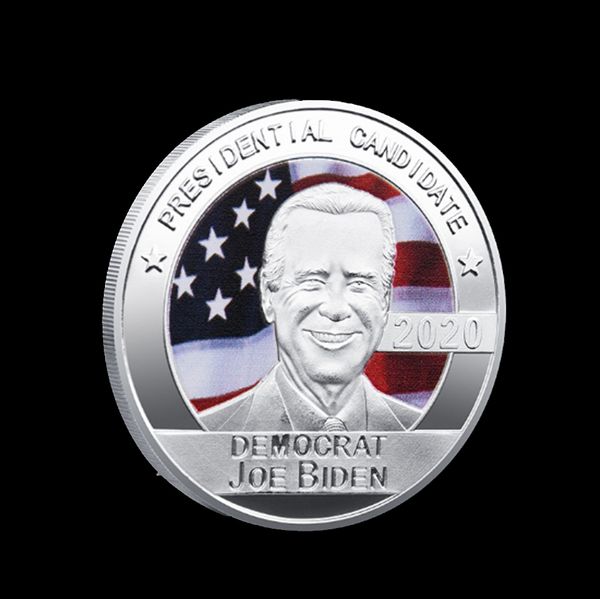 

non magnetic crafts us joe biden president silver plated commemorative souvenir coin collectible coins replica badge
