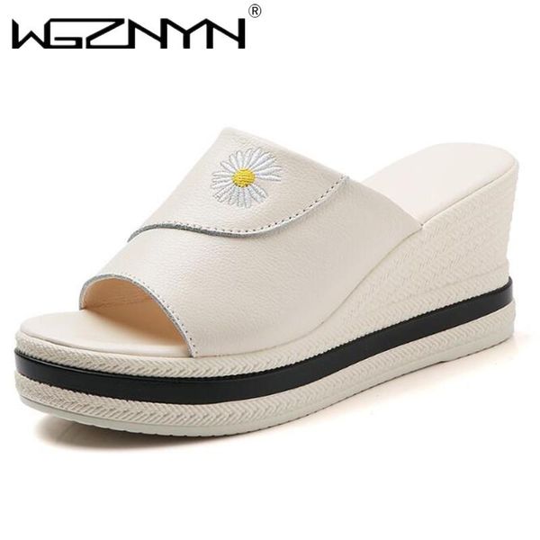 

women brand slippers platform wedge peep toe casual bling color mixing slide outdoor beach ladies shoes woman zapatos de mujer, Black