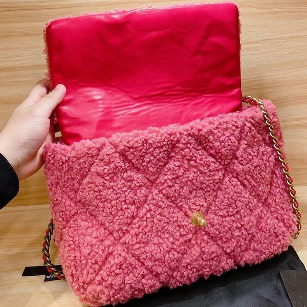 

women luxurys designers bags 2020 classic plaid messenger bag woolen shoulder bag 19 series 4 colors ing