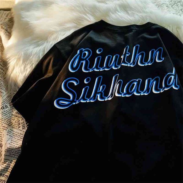 

cotton short sleeve t-shirt 2021 summer new lovely loose couple's fried street women's clothes, White;black