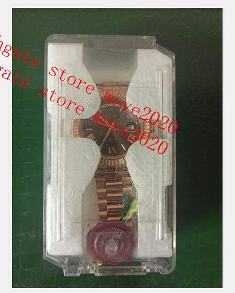 

move2020 r8 watches super version automatic movement 40mm rose gold stainless steel bezel chocolate dial 2813 mens wristwatches, Slivery;brown