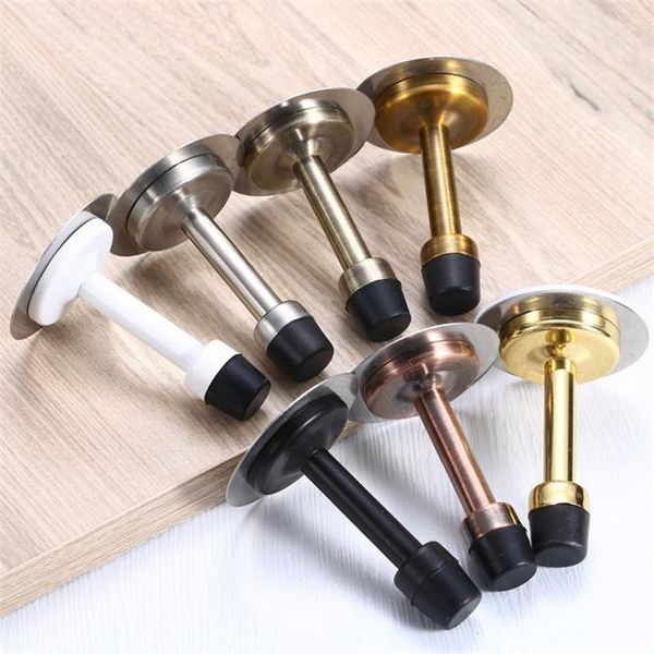 

door catches & closers 100pcs gold black stainless steel ser sticker holders catch floor wall mounted nail-doorshardware