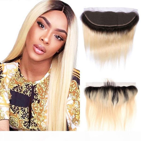 

brazilian remy virgin hair lace frontal 13*4 ear to ear straight 1b 613 human hair 13x4 lace frontal with baby hair straight, Black