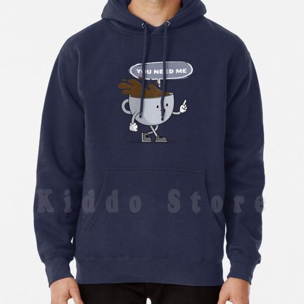 

men's hoodies & sweatshirts you need me hoodie long sleeve coffee humor day dogs books and lover latte koffee, Black