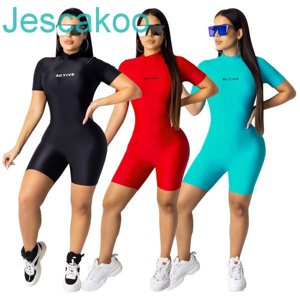 

women jumpsuits rompers designer letter print tracksuit shorts suit jogging outfits short sleeve t-shirt bodysuit shorts yoga suit, White