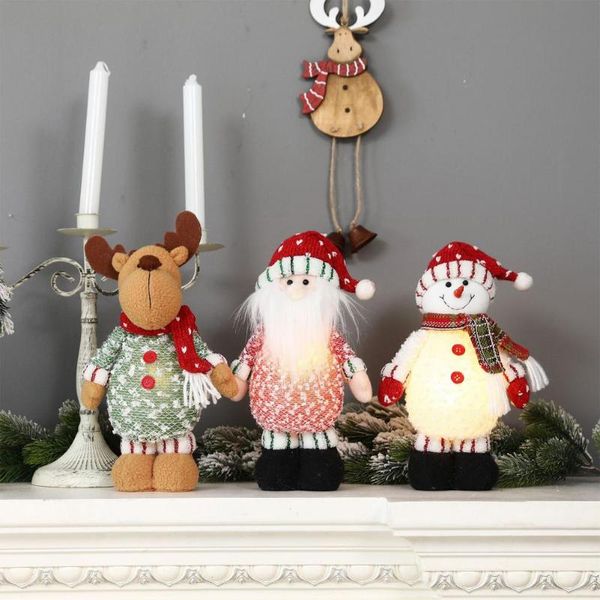 

christmas decorations inflatables set snowman with rotating lights and santa claus bright decor for indoor