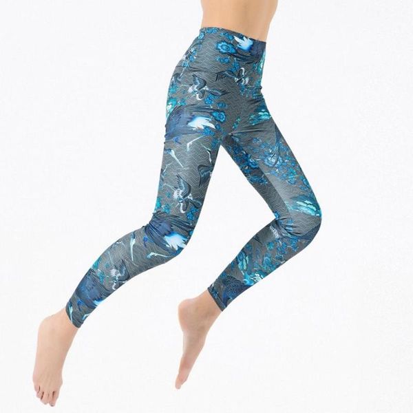 

yoga outfits chinese style print women seamless fitness leggings running sports high waist pants trouser 2021 fashion trends h1, White;red