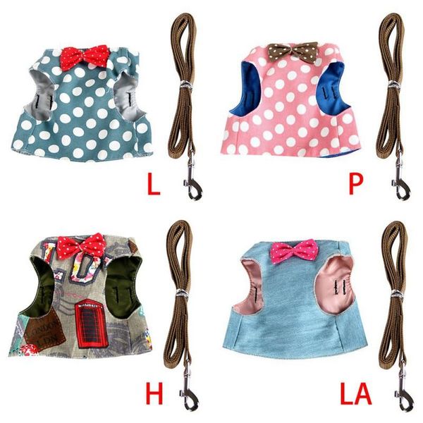 

cat collars & leads chest harness vest type pet rope back traction clothes tie