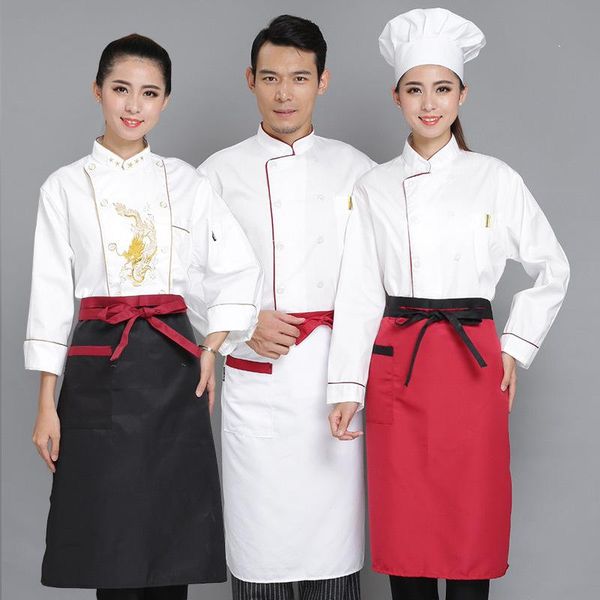 

aprons el restaurant chef short apron men's half-length polyester-cotton