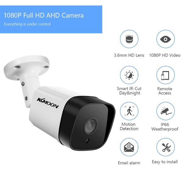 

cameras 2mp hd 1080p outdoor/indoor waterproof security camera with night vision analog surveillance pal system
