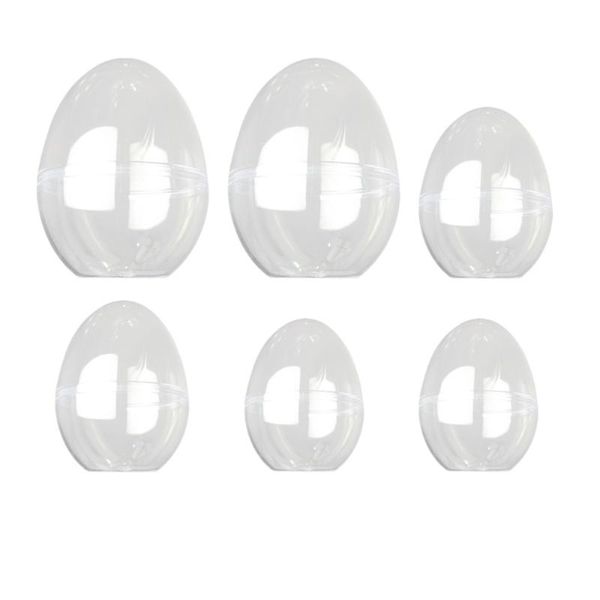 

6pcs creative box transparent bauble ornamental container