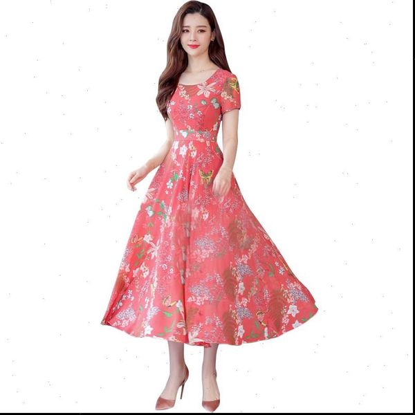 

summer floral maxi dress women flower print casual split beach dress ladies elegant cotton vintage boho dresses, Black;gray