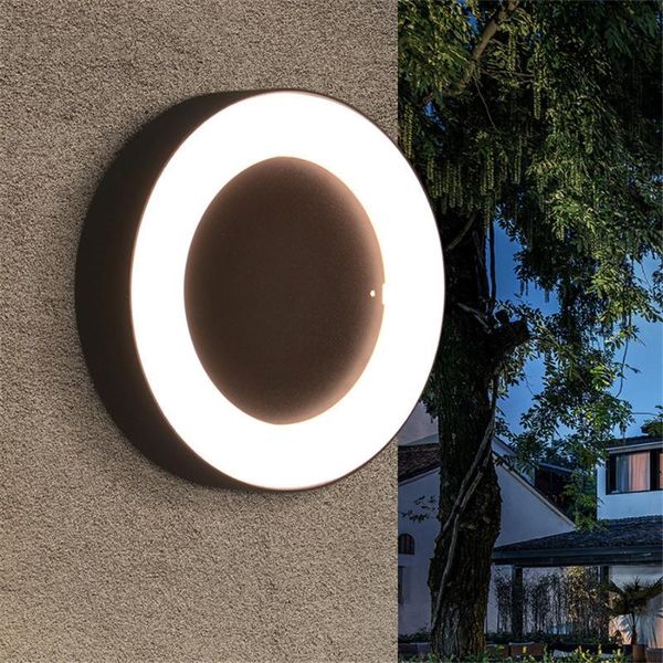 

thrisdar nordic style 12w led square wall lamp outdoor garden waterproof wall porch lights villa corridor balcony lamps