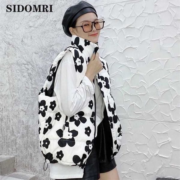

fashion brand autumn winter women vest mandarin collar sleeveless short coat women jacket waistcoat female s 211007, Black