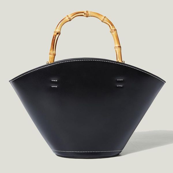 

evening bags 2021 autumn winter women's bag large bucket caramel retro bamboo handle handbag