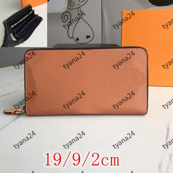 

wallets wallet men women purses who sale single zipper leather multi-style pattern classic casual lattice solid color tote bags long purse f, Red;black