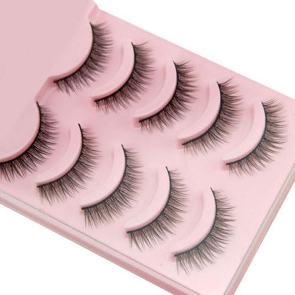

false eyelashes 2021 5 pairs natural short daily eye lashes girls makeup necessaries wimper extensiofor