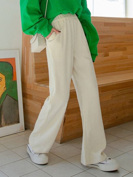 

dazy high waist slant pocket pants p11s#, Black;white