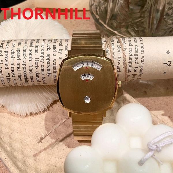 

model fashion quartz watches women 35mm casual square nice designer wristwatch rose gold 316l stainless steel clock luxury watch reloj de pu, Slivery;brown