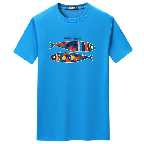 

2021 new large short sve t-shirt men's half sve-60v311, White;black