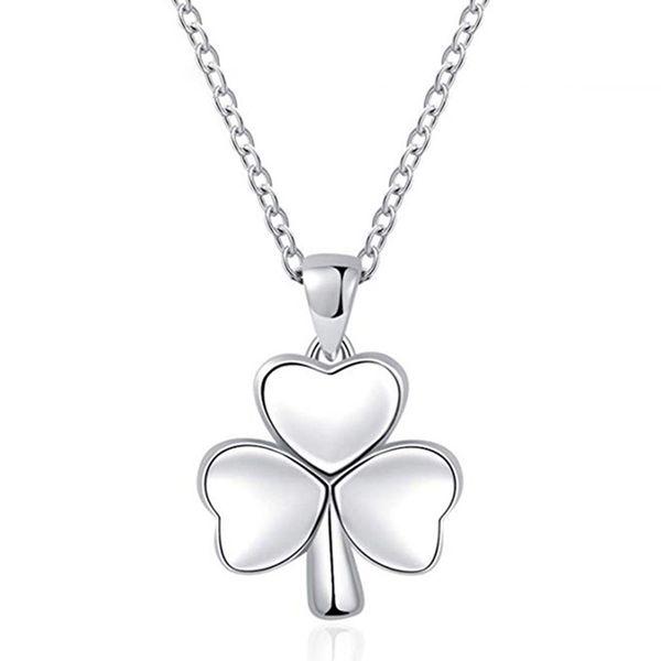 

stainless steel clover cremation necklace,ashes pendant can be wholesale, souvenirs to commemorate the death of family members or pets., Silver