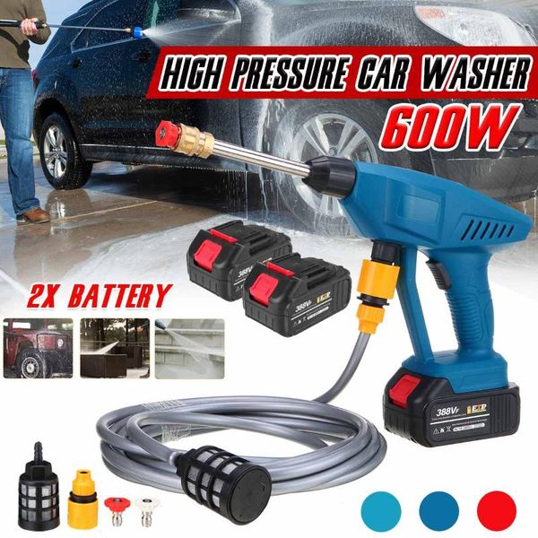 

professional spray guns portable 600w 24v cordless electric car washer kit high pressure power washing machine garden battery wash water gun