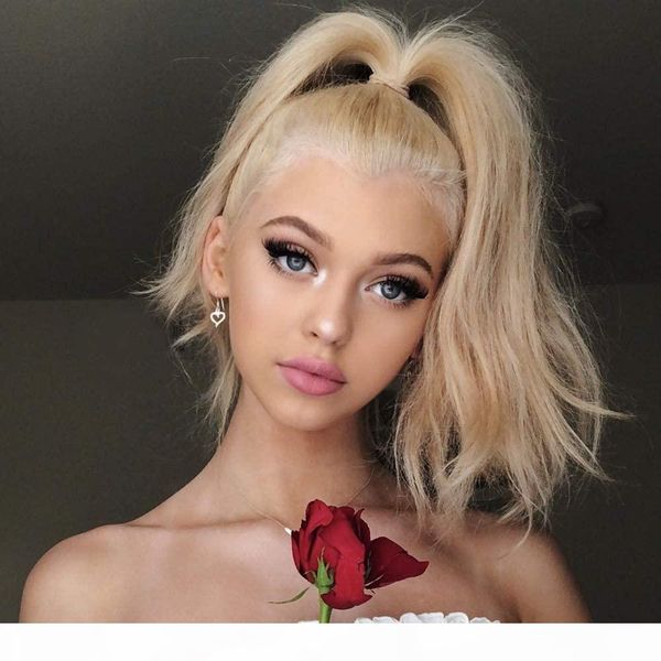 

lovely 613 blonde ponytail hairpiece brazilian remy human hair pony tail clip in natural straight wave real hair ponytail 100g-120g, Black