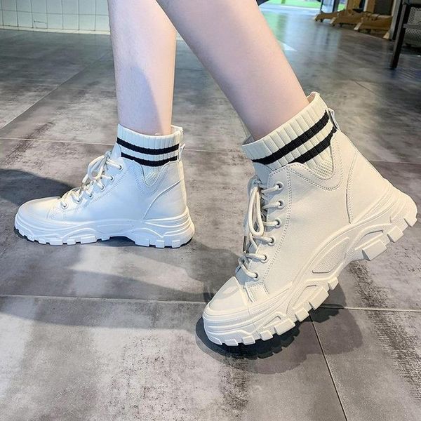 

boots casual shoes women's winter brand ankle for women keep warm comfortable outdoor sneaker zapatillas mujer leisure, Black