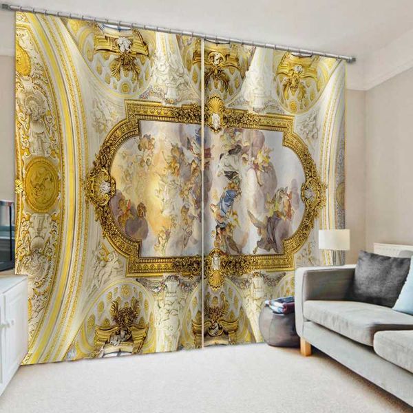 

curtain & drapes europe angel curtains bedroom living room windproof thickening blackout fabric
