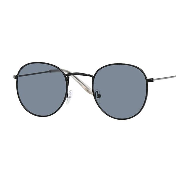 

sunglasses classic round women/men small vintage retro sun glasses female ladies driving metal eyewear, White;black