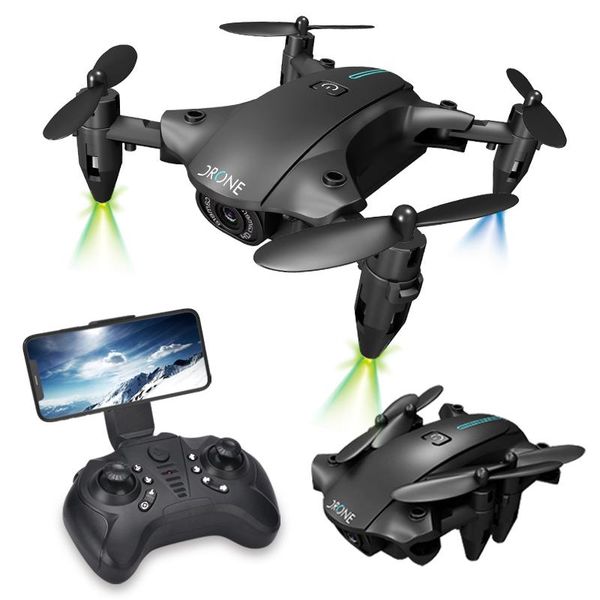

drones mini drone 4k hd camera wifi fpv air pressure altitude hold foldable quadcopter long distance h2 rc kid toy gift