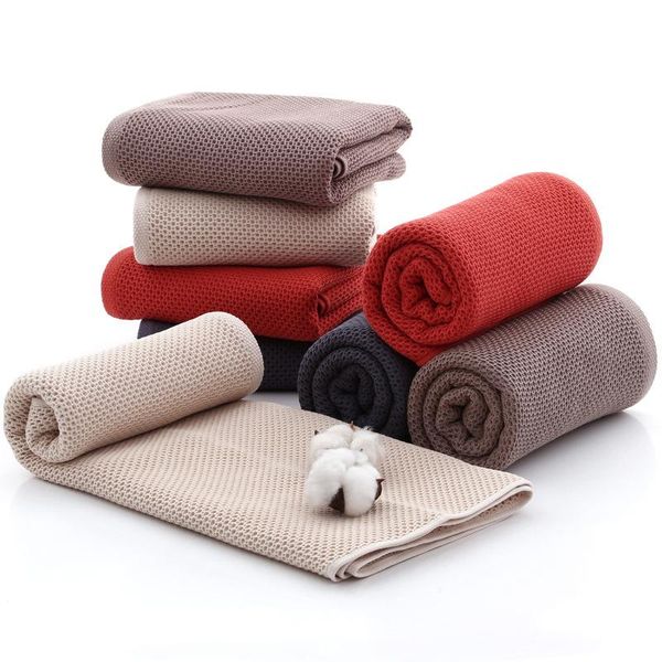 

towel arrival solid color honeycomb super absorbent portable face towels travel bath for home el size 70x140cm