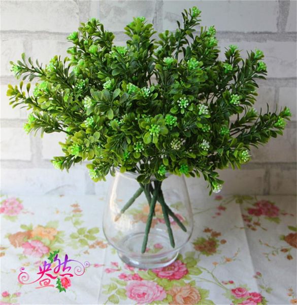 

plastics greenery 5pcs artificial plant milan green grass plants for home decorative flower diy floral arrangement accessory