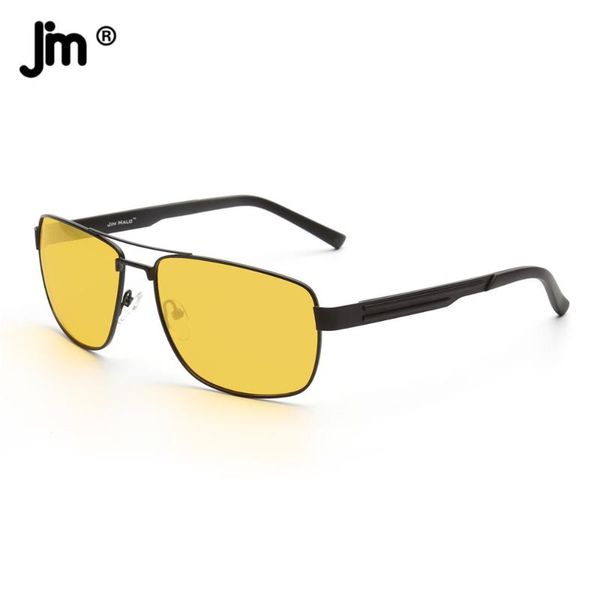 

sunglasses night vision rectangle for men yellow bam0012, White;black