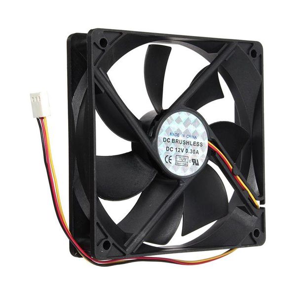 

fans & coolings 3 pin 120x120x25mm cpu fan cooler radiator computer pc 12v black