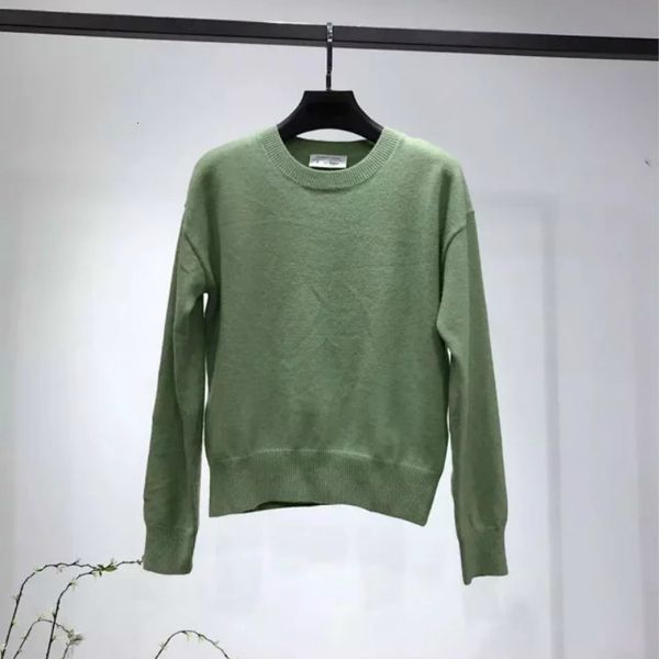 

camia autumn and winter new round green women's sweater ke9e, White;black