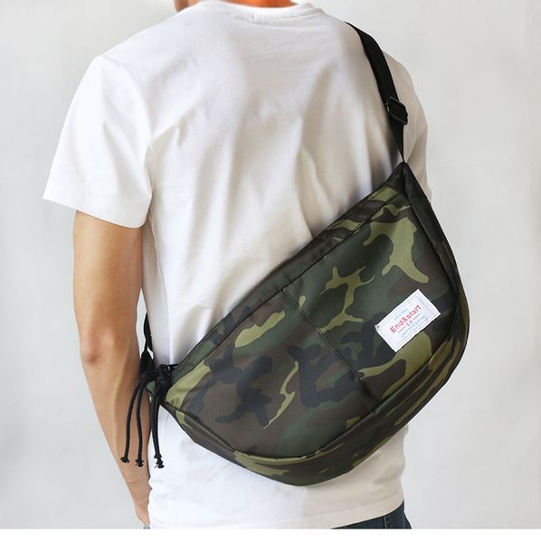 Messenger Bags Camouflage Gürteltasche Herren Umhängetaschen Oxford-Stoff Mann Umhängetasche große Brusttasche mit Seitentaschen HBP