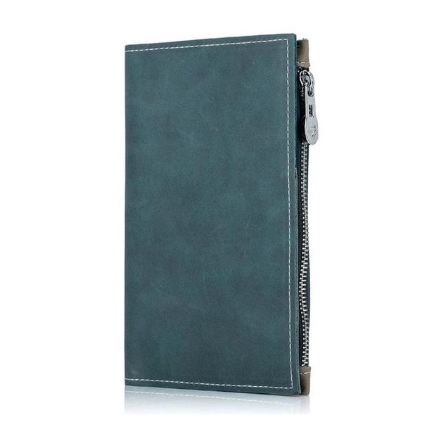 

driver license leather bifold wallet zipper coin purse cash pocket m68c, Red;black